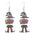 Wholesale  Halloween Wooden Color Printed Earrings