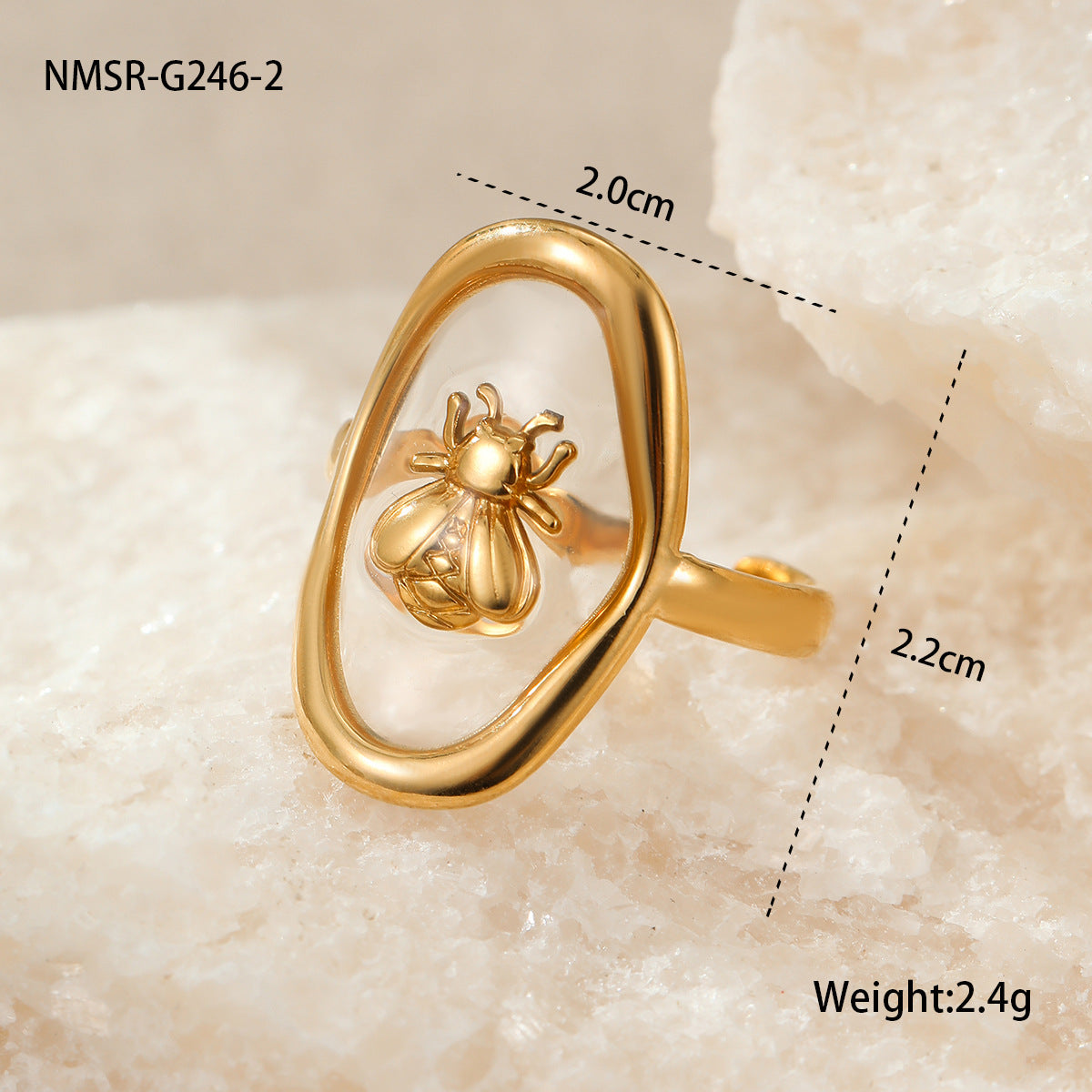 Wholesale  stainless steel ring 18k gold simple ring jewelry