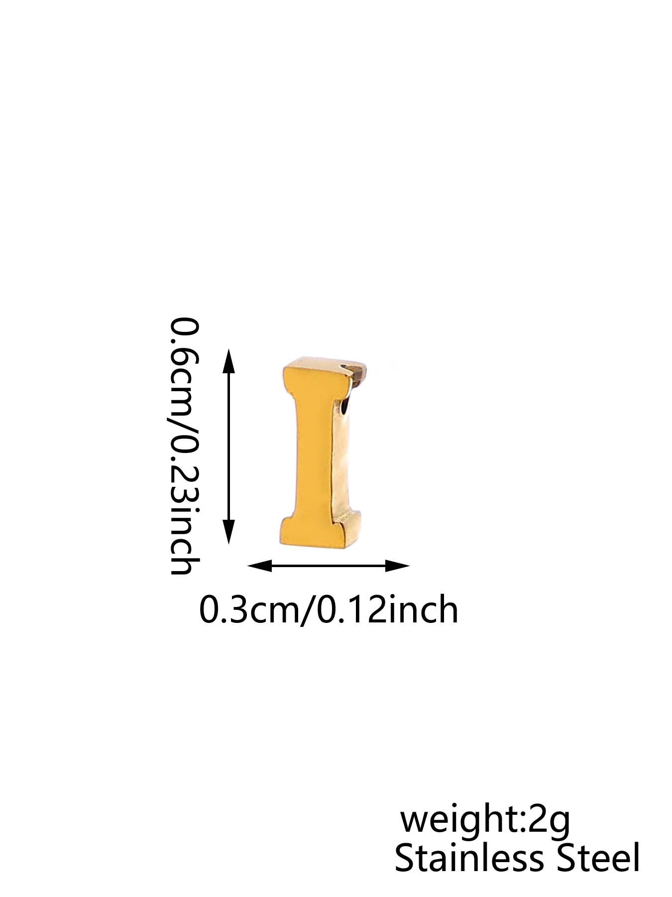 Wholesale 26 English letters stainless steel mirror polished pendant