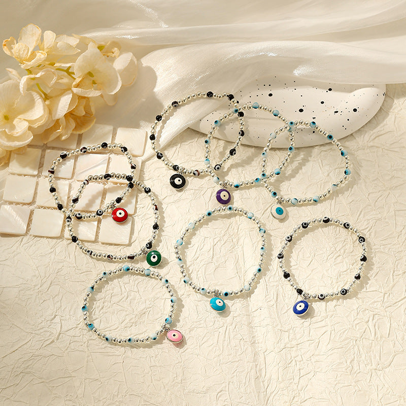 Wholesale Bohemian devil eye irregular bracelet