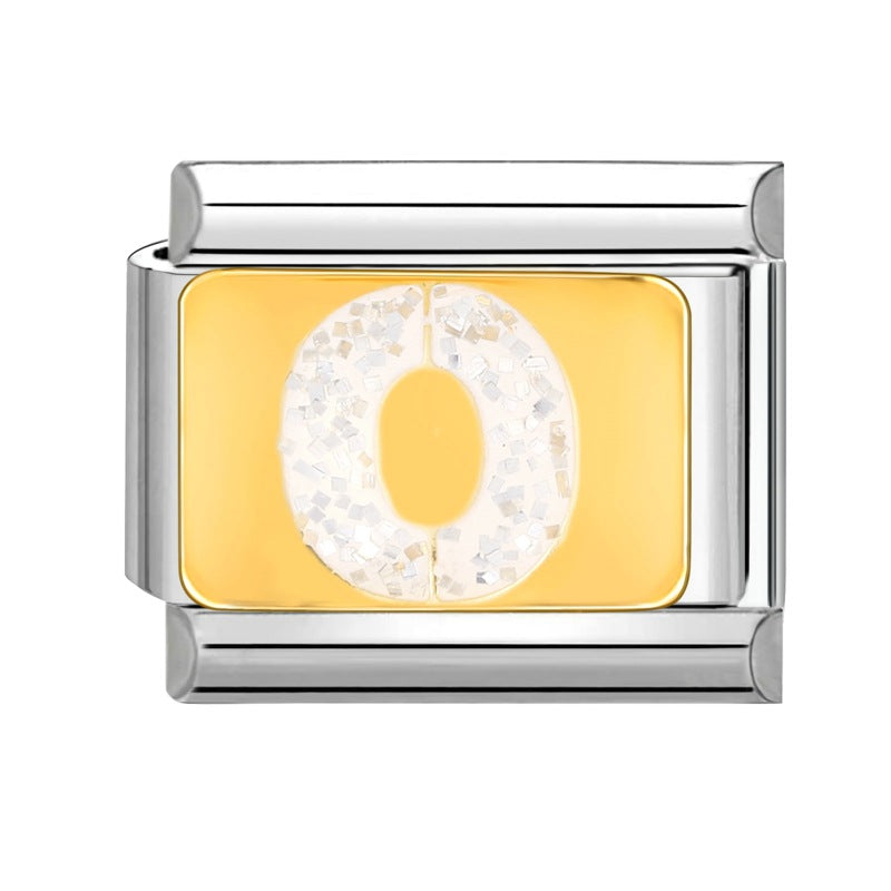 Wholesale 9mm Italian Charm Starter Bracelets DIY Letter Stainless Steel Composable Bracelet