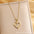 Wholesale Titanium Steel Plated 18K Gold English Letter Pendant Necklace