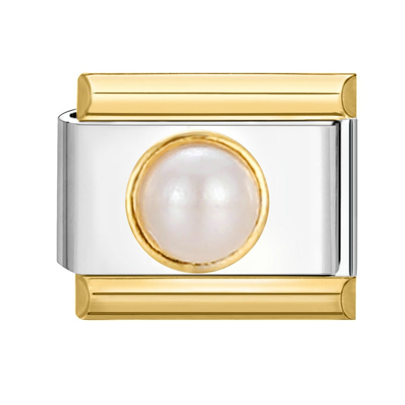 Wholesale Italian modular bracelet 9mm DIY splicing detachable stainless steel combinable bracelet