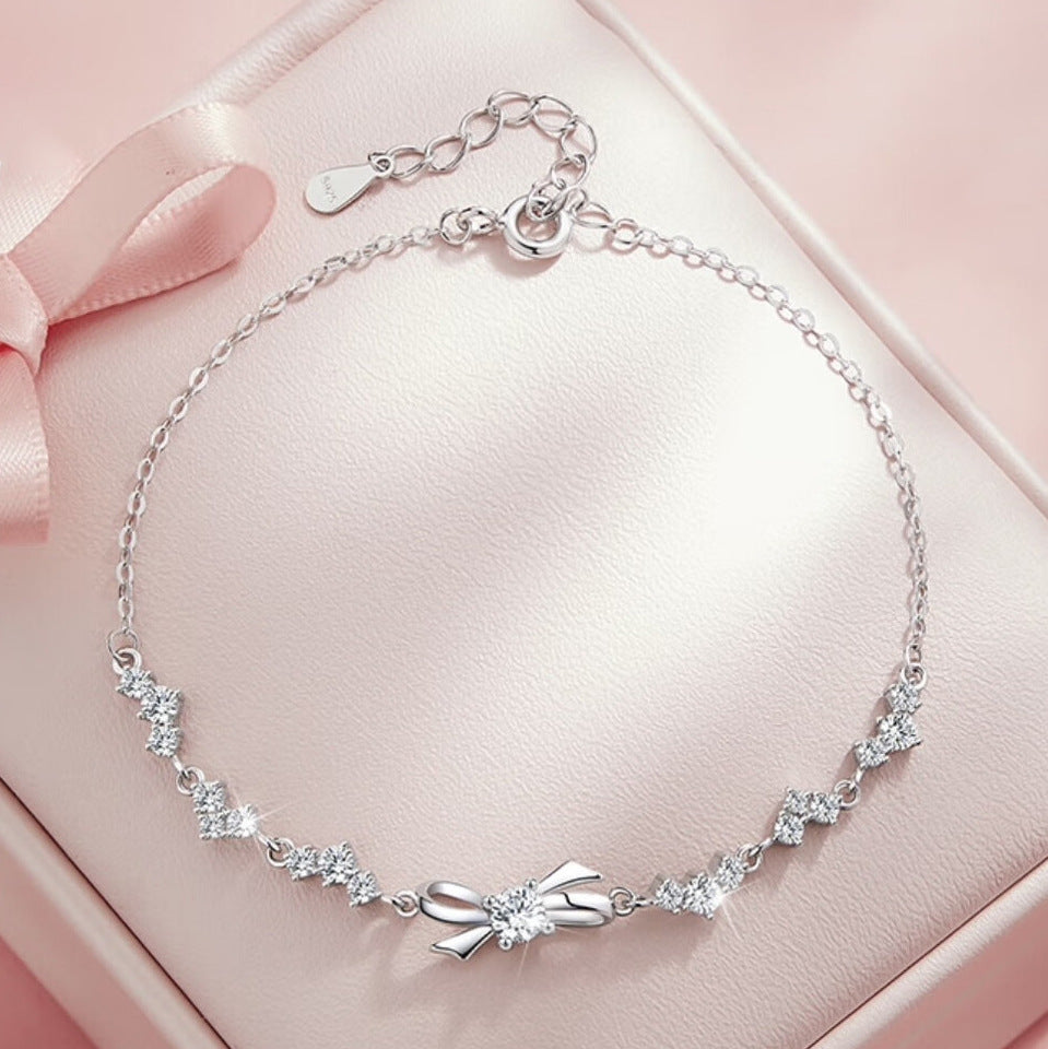 Wholesale S925 Silver Bow Bracelet