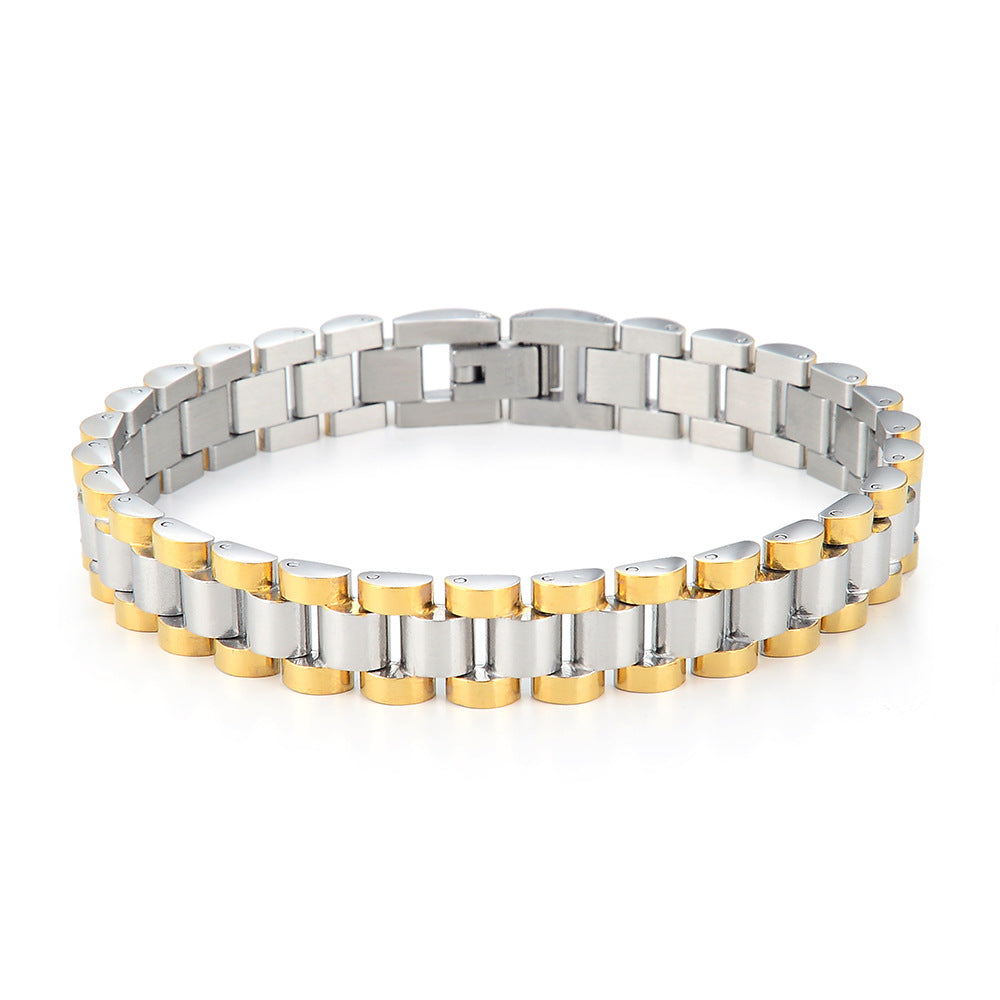 Wholesale Electroplated Multi-color Stainless Steel Watch Strap Titanium Steel Bracelet ACC-BT-Qiaoa003