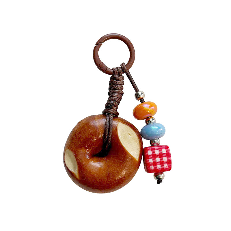 Wholesale Simulated Bread Bagel Phone Strap Charm - Ins Style Creative DIY Keychain for Camera Bag,  Resale Jewelry Accessory