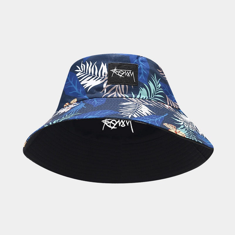 Wholesale Letter Embroidered Fisherman Hat  Double-sided Basin Hat Bucket Hat