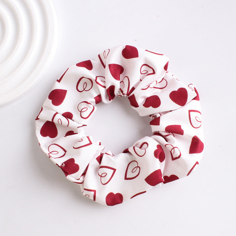 Wholesale Valentine's Day Heart Pattern Hair Tie