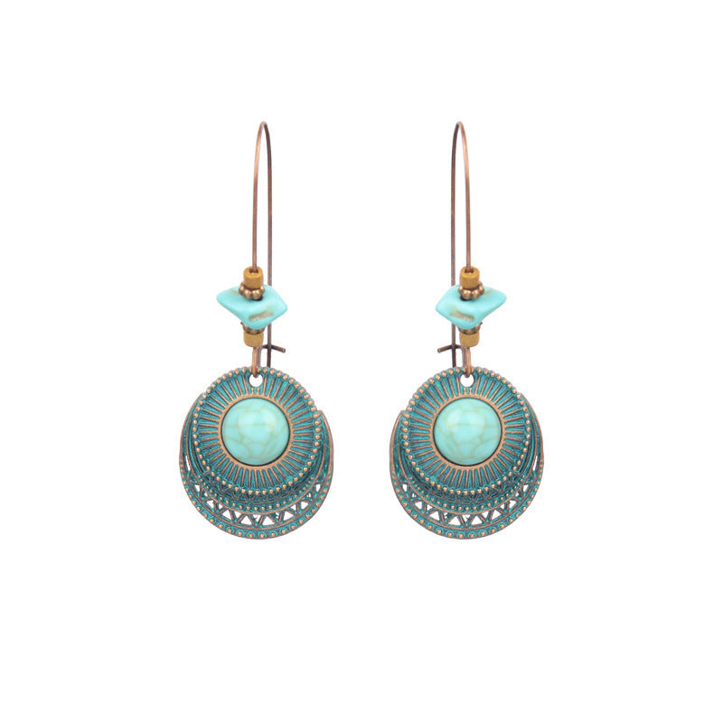 Wholesale Bohemian Turquoise Earrings for Party Wear Fashion Accessory
