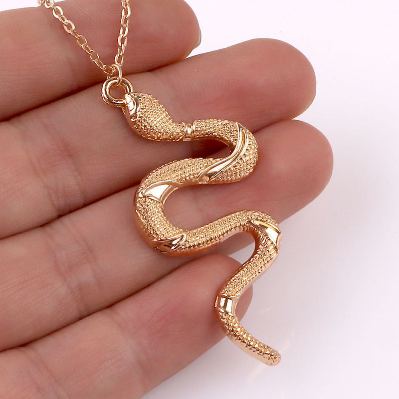 Wholesale 2pcs Retro Snake Element Necklace Sweater Chain Long Necklace ACC-NE-JiuS006