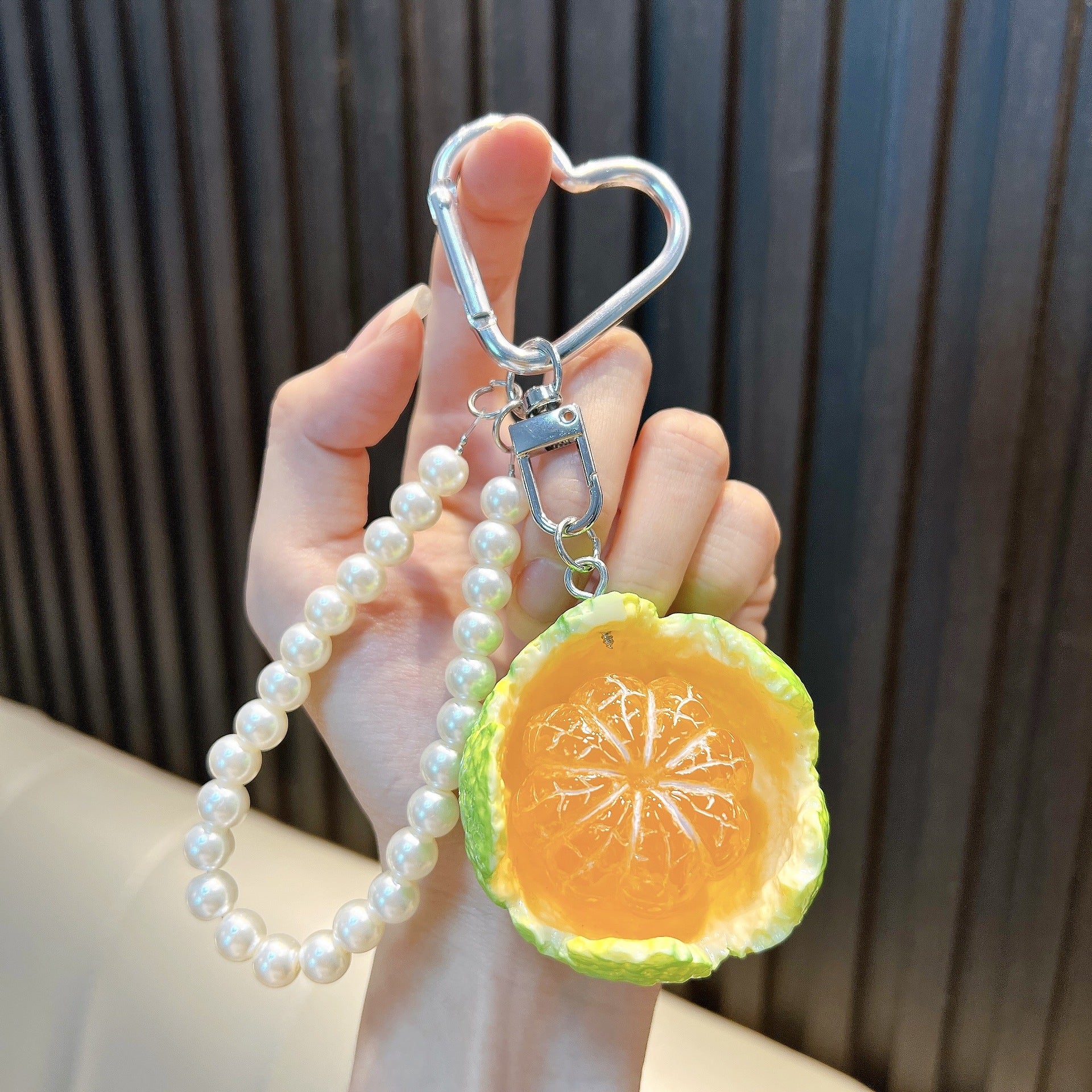 Wholesale Trendy Resin Bead Keychain Keyring Charm for Car Key Bag Decor