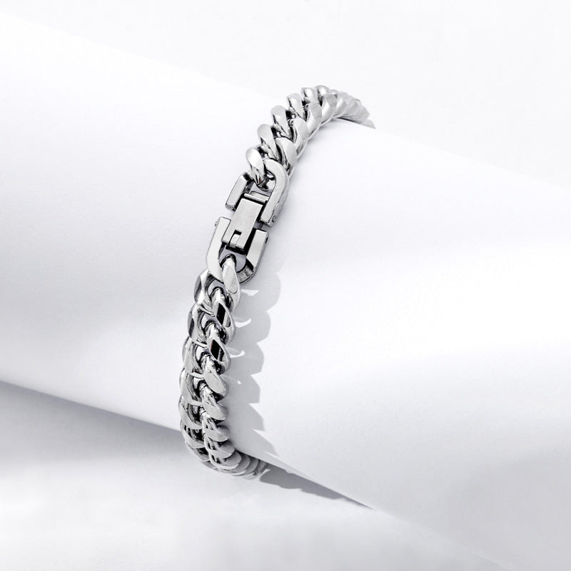 Wholesale Titanium Steel Buckle Cuban Bracelet ACC-BT-Meihun001
