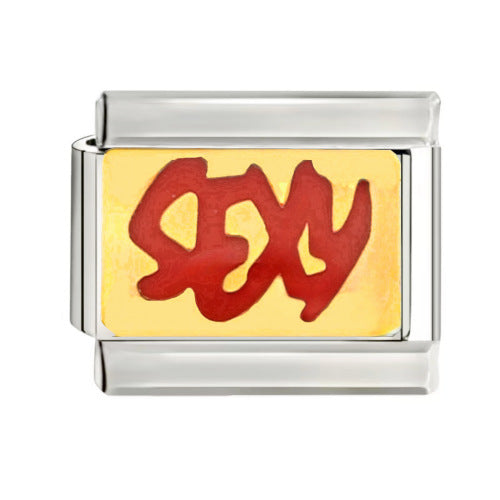 Wholesale 9mm Italian Charm Starter Bracelets DIY square Single Section Creative Stainless Steel Composable Bracelet