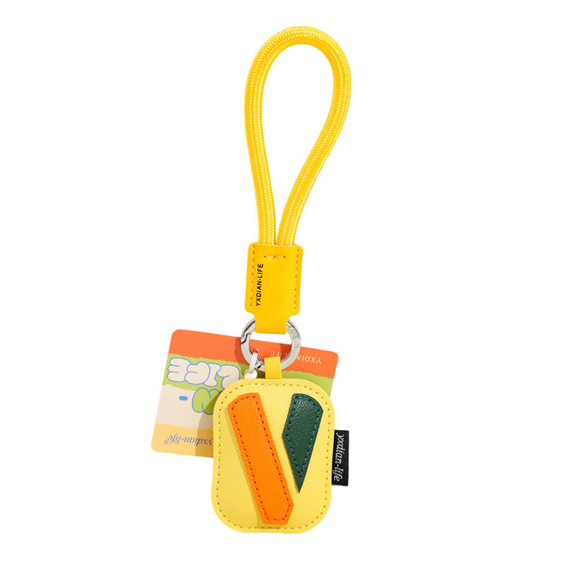 Wholesale Trendy 26 Letter PU Leather Keychain Pendant Graduation Gift Car Key Accessory