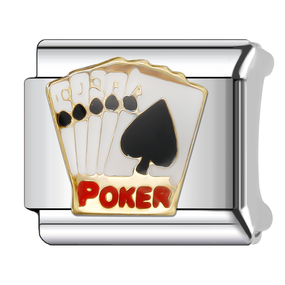 Wholesale Italian Charm Bracelet 9mm DIY Splicing Cute Creative Stainless Steel Composable Bracelet