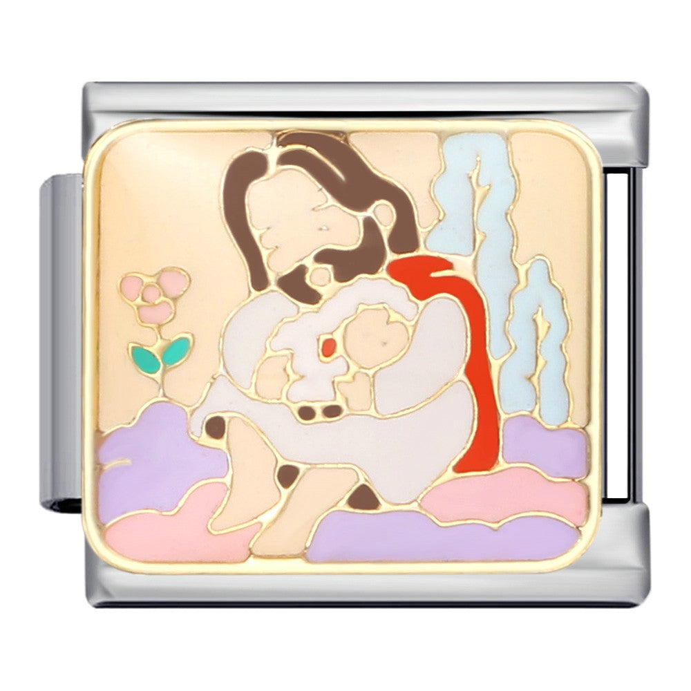 Wholesale Italian Charm Bracelet Cute cartoon character   Stainless Steel Composable Bracelet