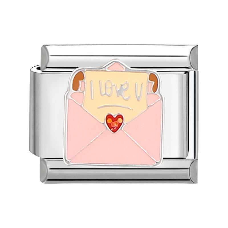 Wholesale Italian Charm Bracelet 9mm DIY Splicing Removable  Stainless Steel Composable Bracelet