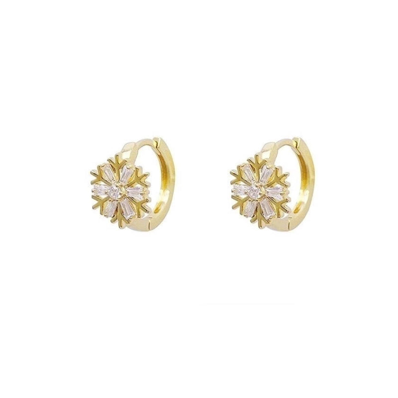 Wholesale luxury snowflake earrings