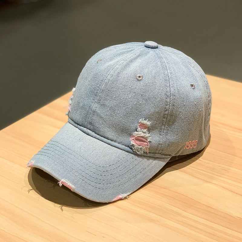 Wholesale retro solid color Denim baseball cap