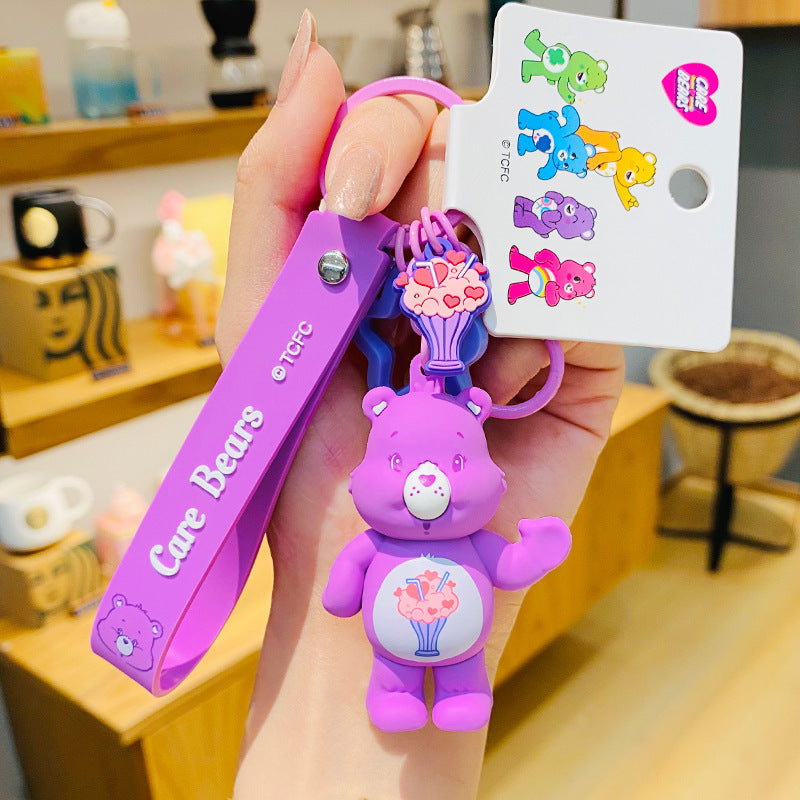 Wholesale Cartoon Love Bear PVC Soft Keychain Creative Keychain ACCVIP-KC-HangLi007