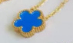 Wholesale Four-leaf Clover Plum Blossom 15MM Titanium Steel Necklace Choker Necklaces ACC-NE-QianHui001