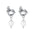 Wholesale titanium steel earrings earrings  light luxury pearl earrings