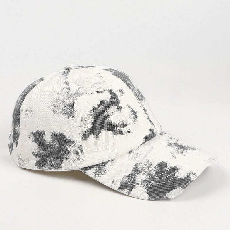 Wholesale tie-dyed color ink painting baseball cap