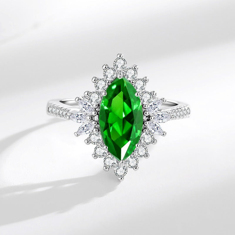 Wholesale Marquise Zircon Ring For Women Trendy Jewelry Accessory Gift And Boutique Resale