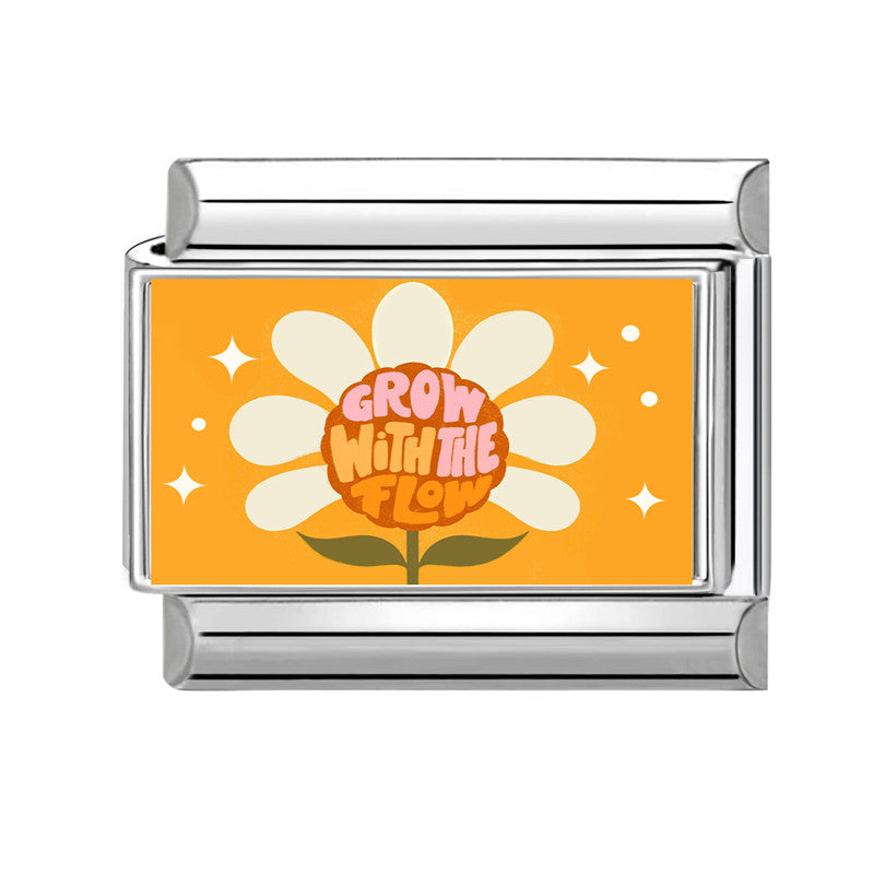 Wholesale 9mm Italian Charm Starter Bracelets DIY Colorful Single Section Creative Stainless Steel Composable Bracelet