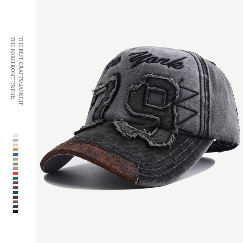 Wholesale  fashion retro soft top big head baseball cap