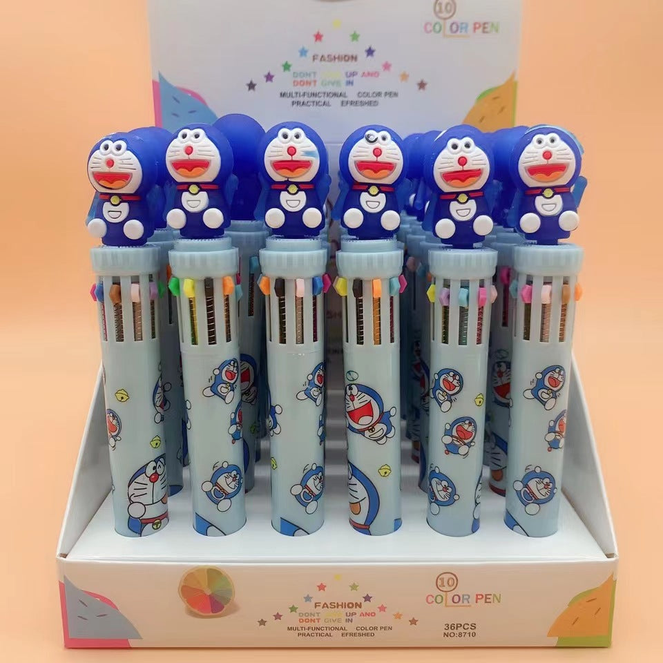Wholesale  creative cartoon avocado ten color ballpoint pen
