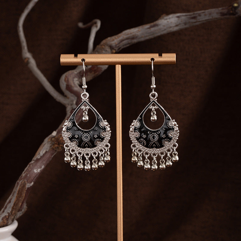 Wholesale Ethnic style earrings retro bohemian tassel pendant earrings