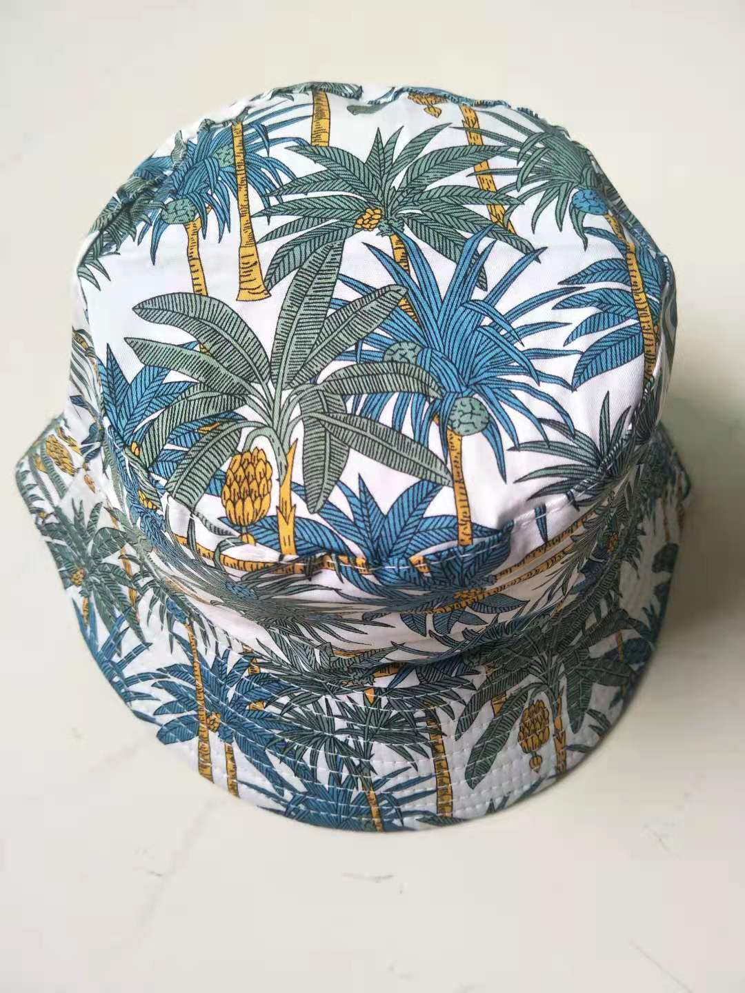 Wholesale  Fashion Printed Cherry Fisherman Hat Bucket Hat
