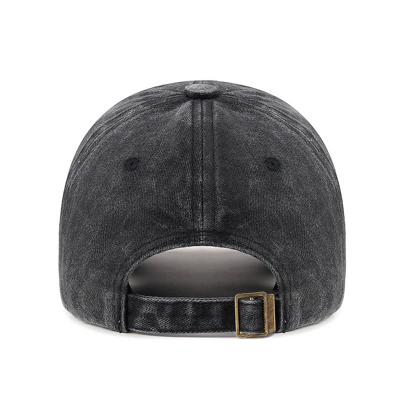 Wholesale Distressed Washed Baseball Cap Retro Three-dimensional Embroidery Soft Top Sun Hat ACC-HT-ChenGuan004
