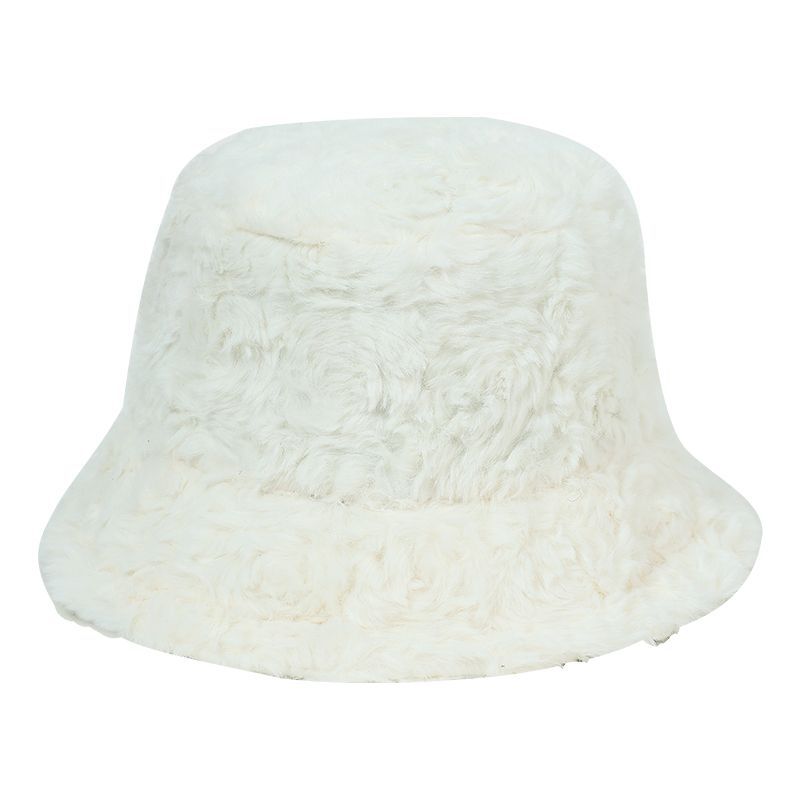 Wholesale Winter soft wool lamb ferret Bucket Hat