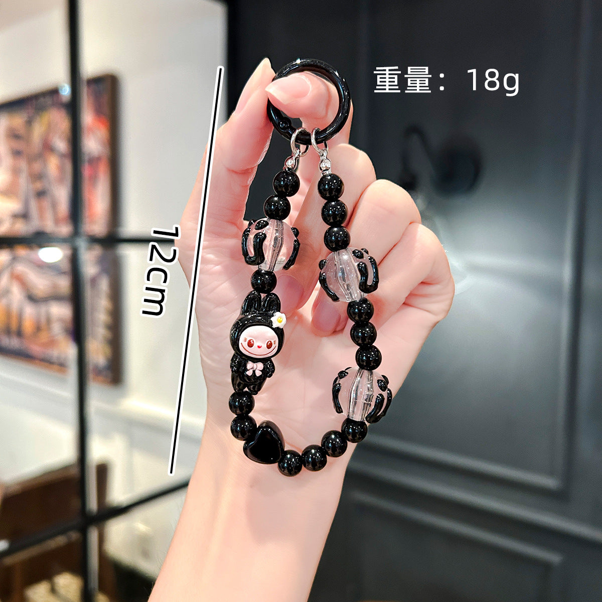Wholesale Cartoon Cute Graffiti Bead Bracelet Keychains