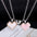 Wholesale Couple Heart Inlaid Magnetic Valentine's Day Necklace