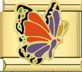 Wholesale Italian Charm Bracelet 9mm DIY Splicing Gold and Silver Butterfly Stainless Steel Composable Bracelet