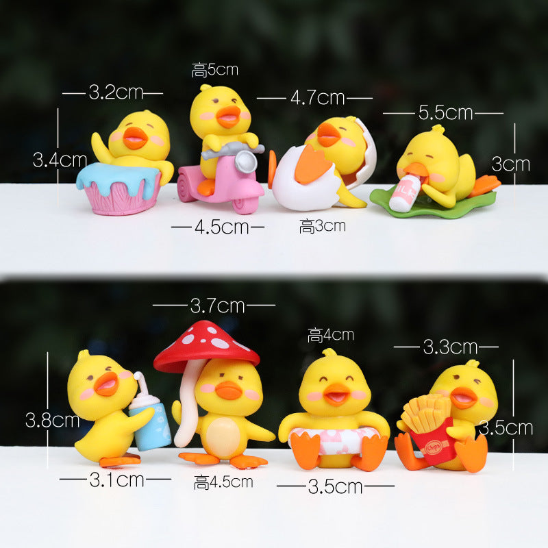 Wholesale Little duck figurine model doll ornaments