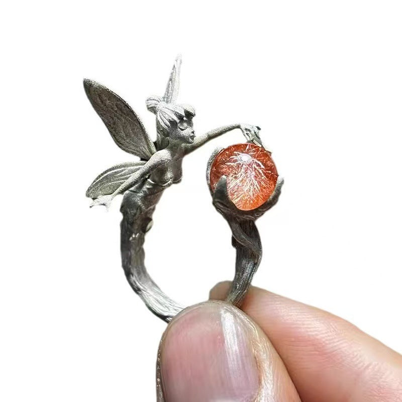 Wholesale  Retro Cartoon Elf Angel Ring