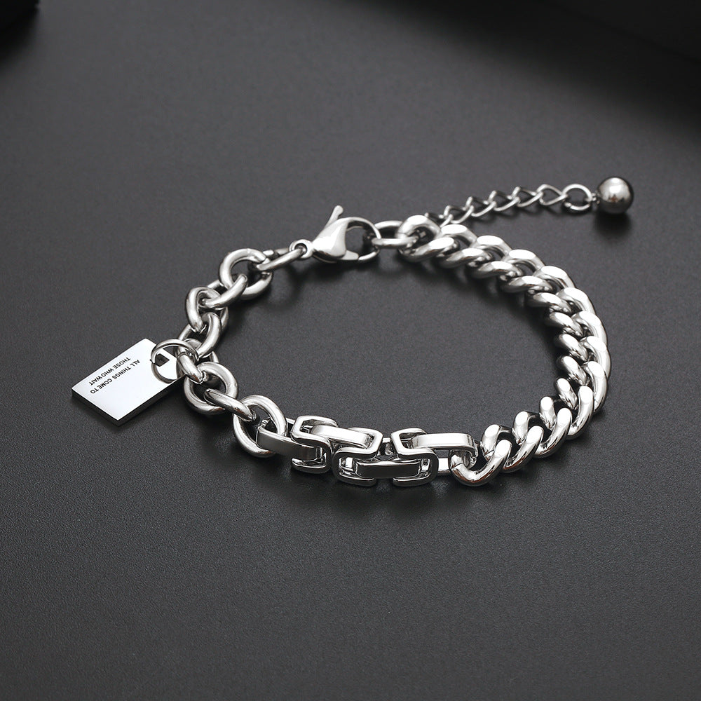 Wholesale Vintage Titanium Steel Bracelets ACC-BT-Yixin003