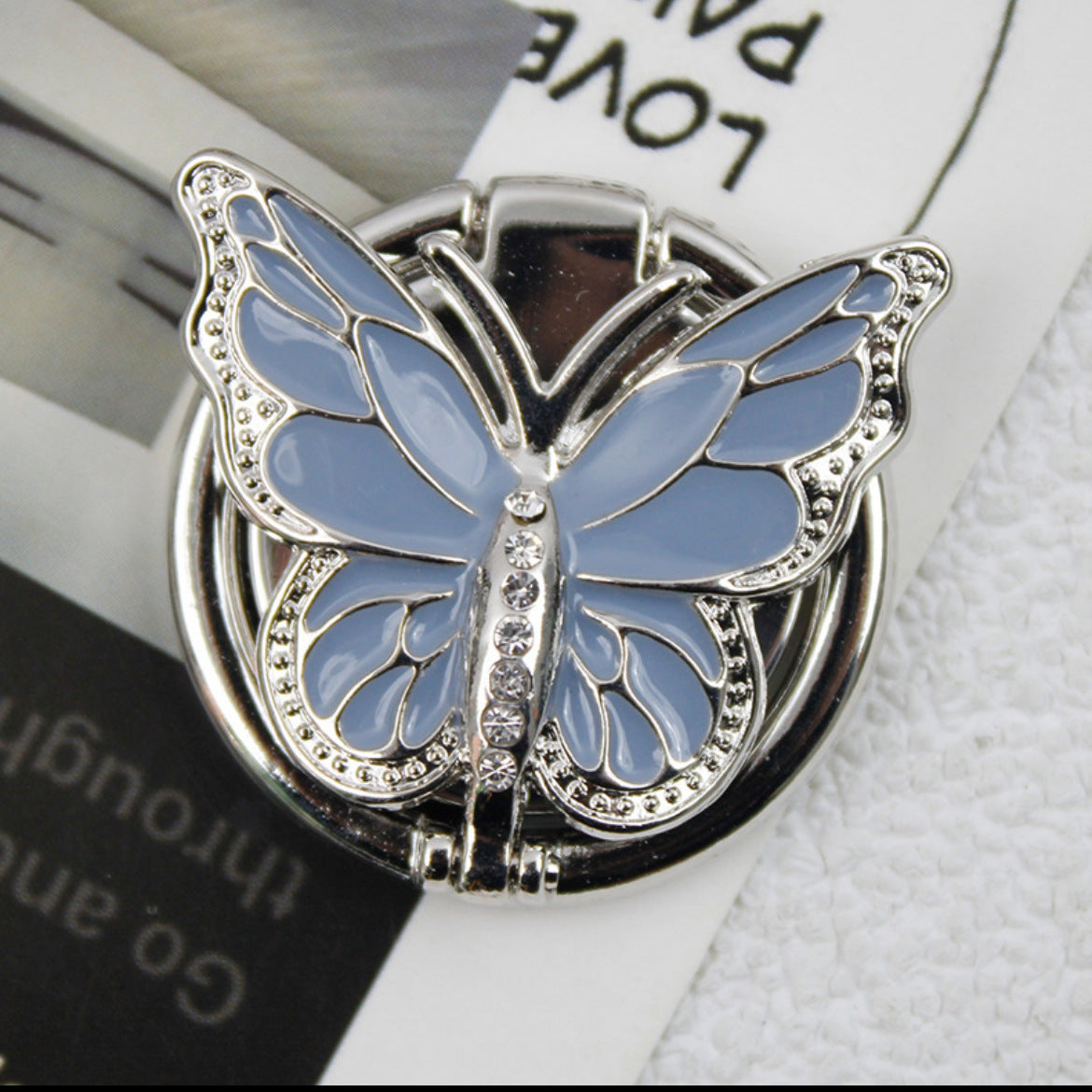 Wholesale Metal Butterfly Ring Buckle phone stand