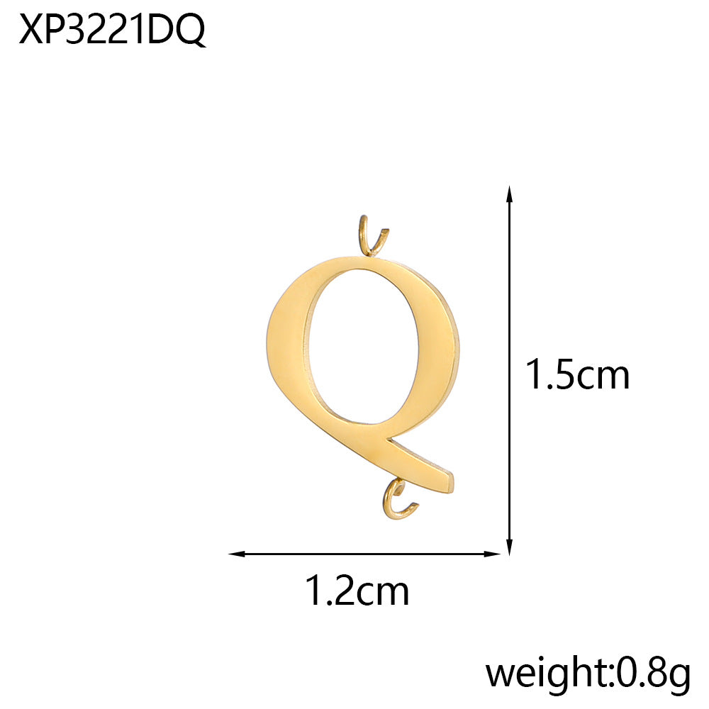 Wholesale Stainless Steel 26 Letter Pendant