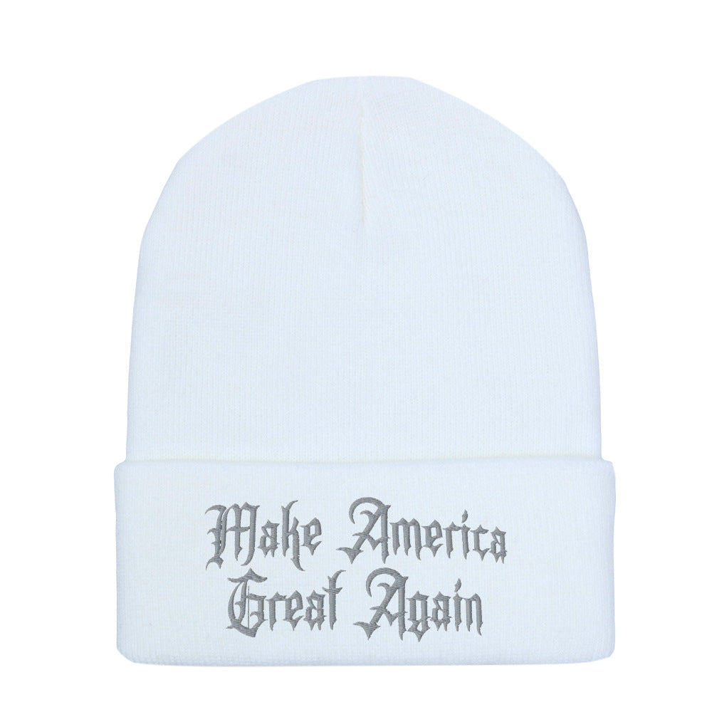 Wholesale Embroidered Gothic Dark Knitted Beanie