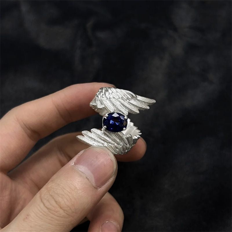 Wholesale  Diamond Sapphire High-End Simple Ring
