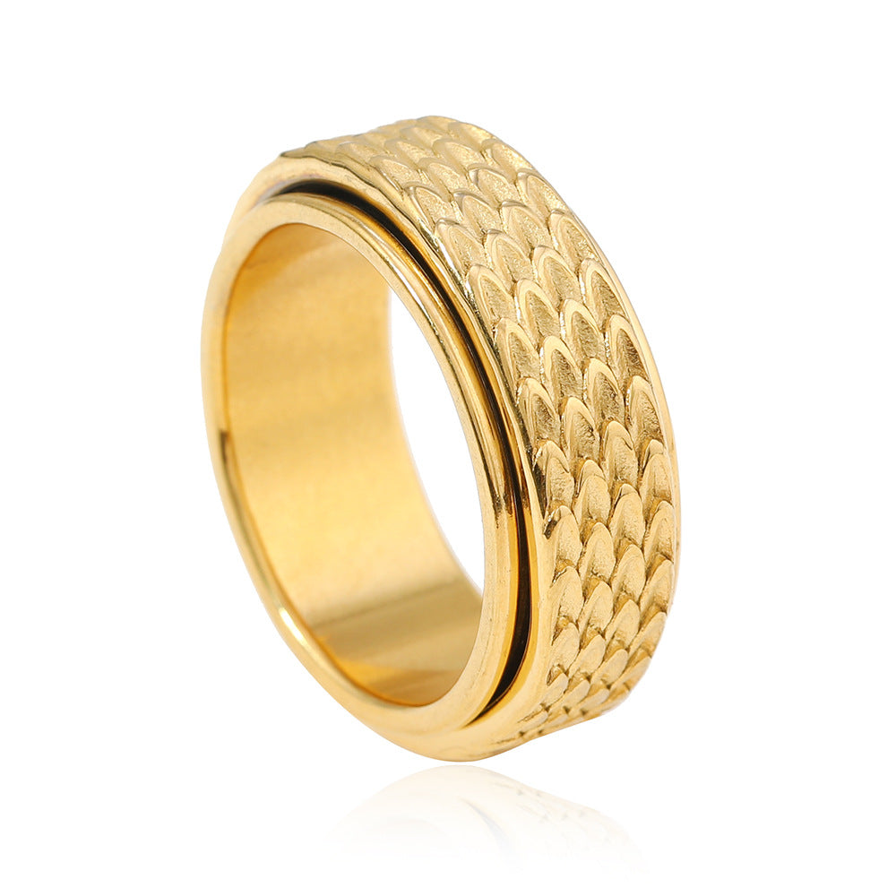 Wholesale Demon Eye Stainless Steel Ring Men's Pentagram Ring ACC-RS-ZhongQi013