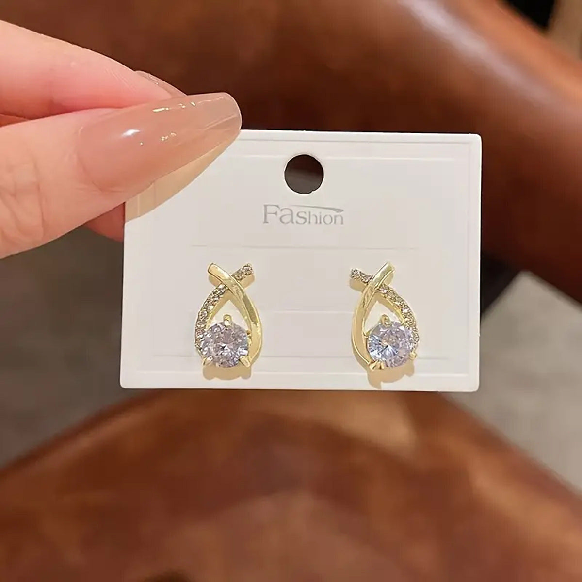 Wholesale Simple Cross Design Earrings