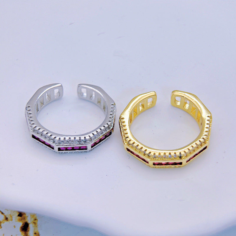 Wholesale Micropaved Open Rings ACC-RS-YXY017