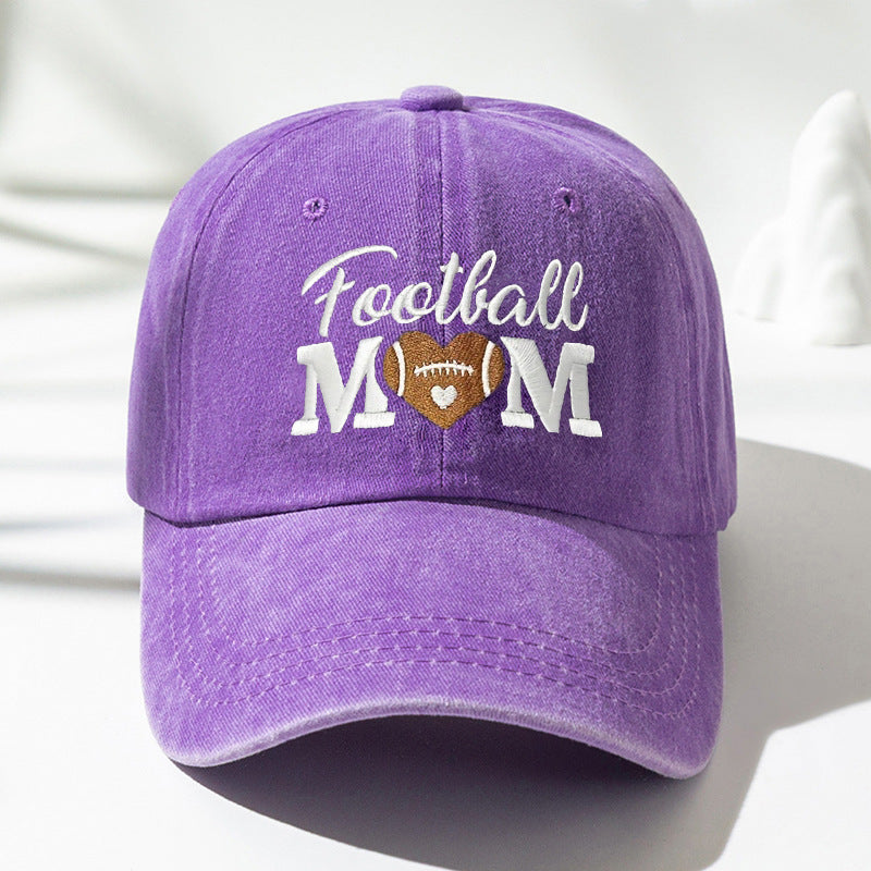 Wholesale FOOTBALL MOM Embroidered Cotton Baseball Hat ACC-HT-TangQiu001