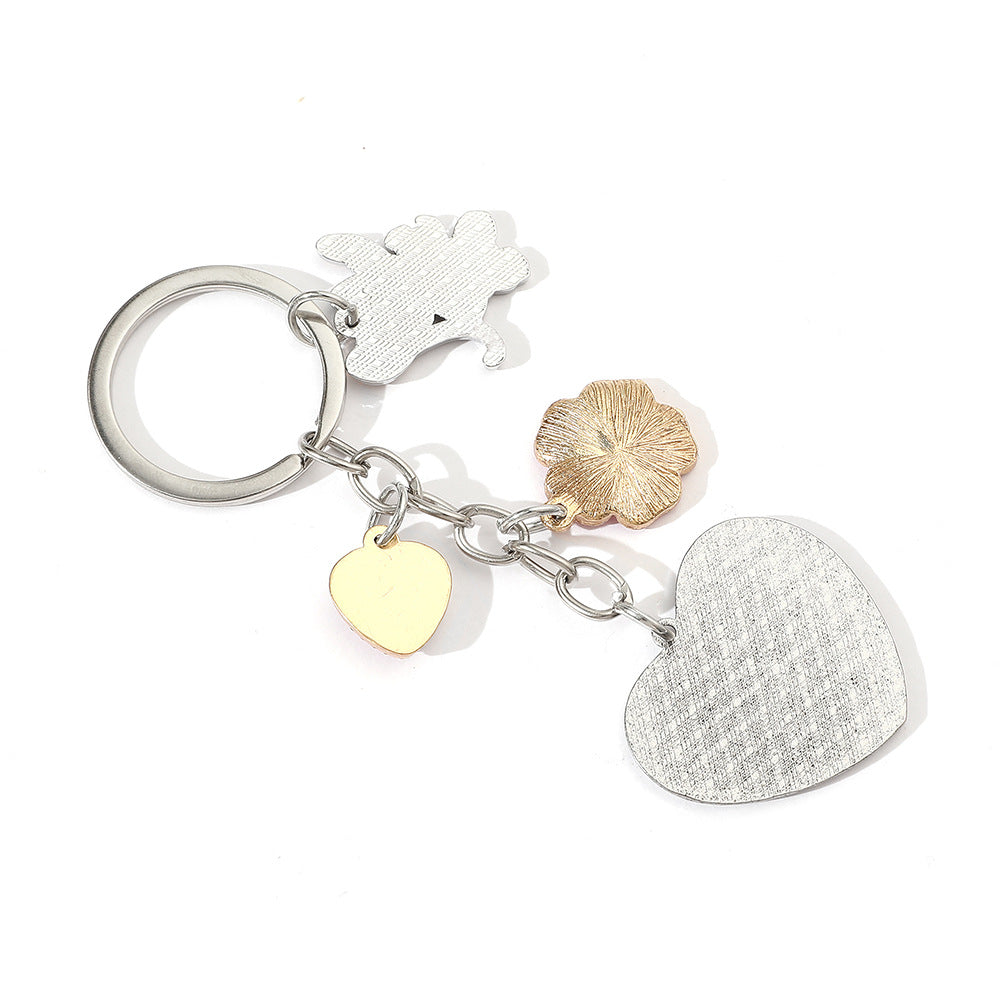 Wholesale  Pink Love Pendant Keychain